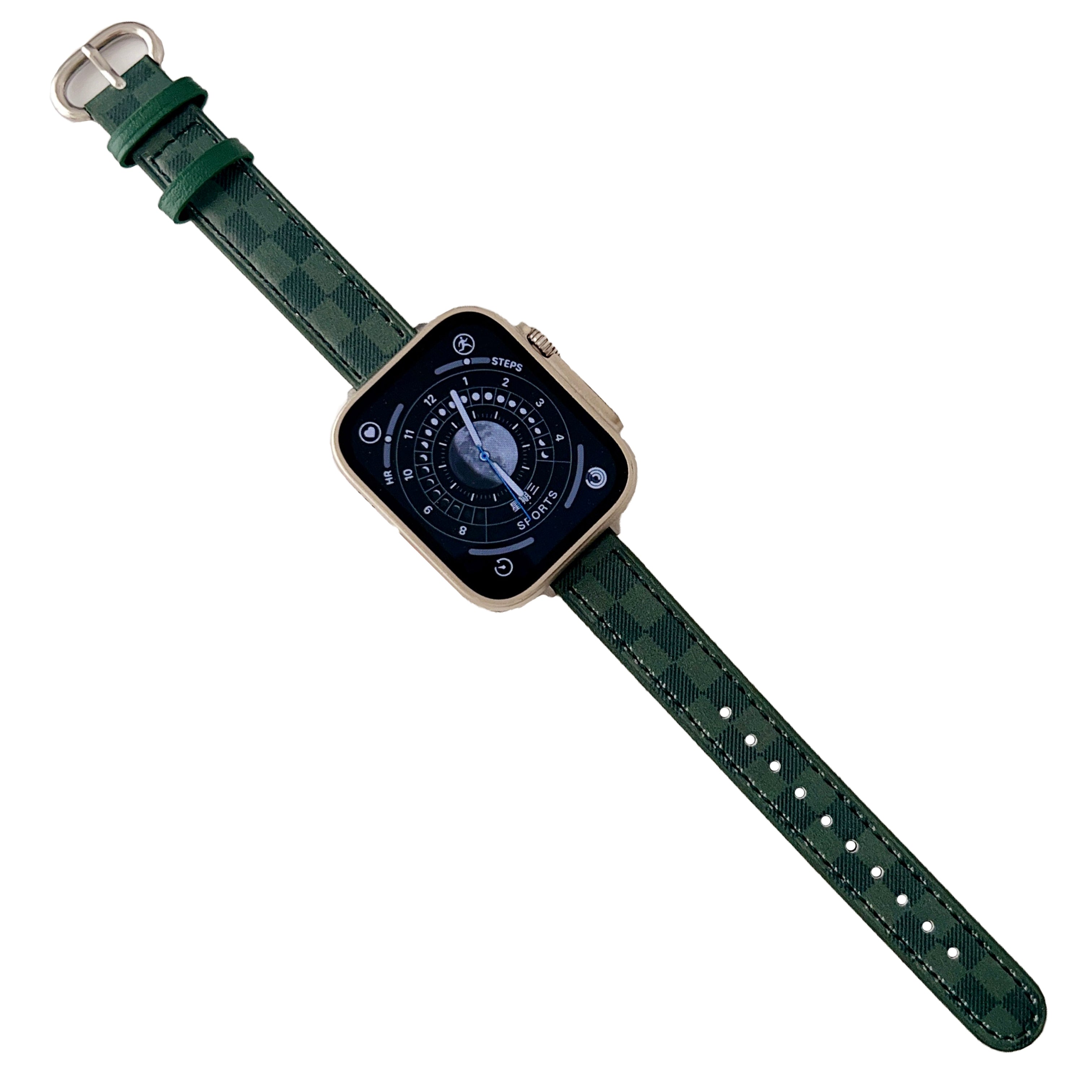 For Apple Watch Ultra 2 49mm Series 9 45mm SE (2023) 44mm Ultra 49mm 8 7 45mm 6 5 4 SE (2022) SE 44mm 3 2 1 42mm Genuine Cow Leather Band Grids Pattern Watch Strap For Apple Watch Ultra 2 49mm Series 9 45mm SE (2023) 44mm Ultra 49mm 8 7 45mm 6 5 4 SE (2022) SE 44mm 3 2 1 42mm Genuine Cow Leather Band Grids Pattern Watch Strap